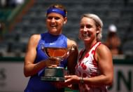 Lucie Safarova and Bethanie Mattek-Sands at 2017 French Open